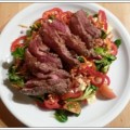 Steak und Salat
